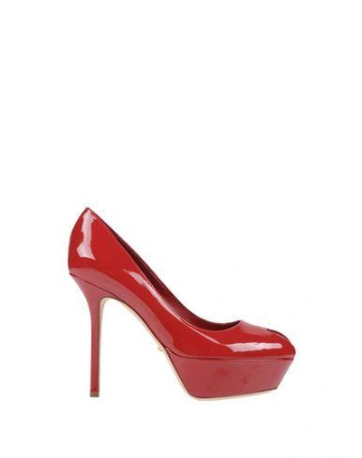 Shop Sergio Rossi Pump In Maroon