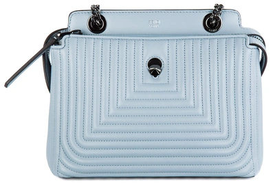 Shop Fendi Women's Leather Shoulder Bag Dotcom Click In Blue