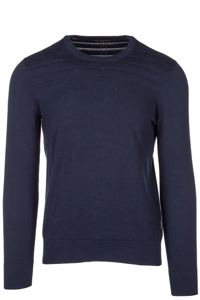 Shop Michael Kors Men's Crew Neck Neckline Jumper Sweater Pullover In Blue