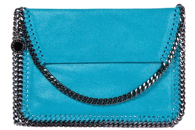 Shop Stella Mccartney Women's Cross-body Messenger Shoulder Bag  Falabella Mini Shaggy Deer In Blue