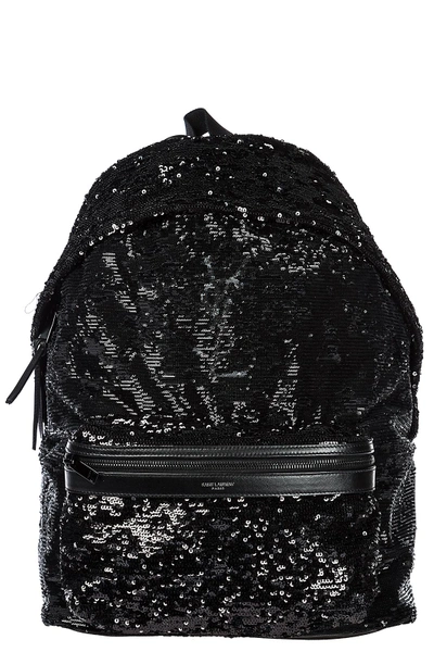 Shop Saint Laurent Men's Rucksack Backpack Travel In Black