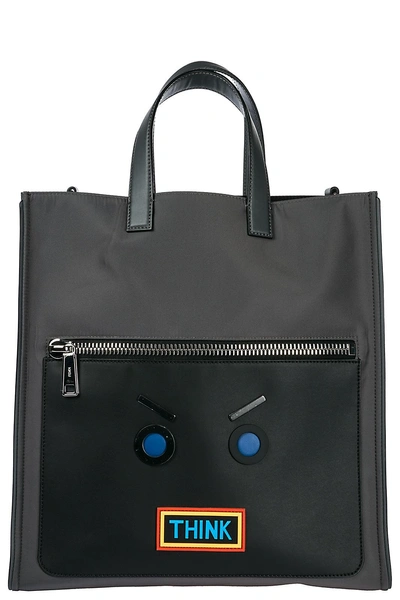 Shop Fendi Men's Bag Handbag Shopping Tote In Grey