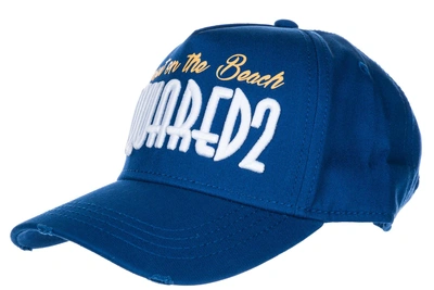 Shop Dsquared2 Adjustable Men's Cotton Hat Baseball Cap Baseball In Blue