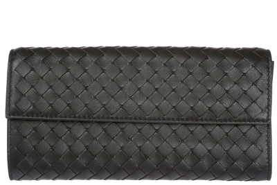 Shop Bottega Veneta Women's Wallet Genuine Leather Coin Case Holder Purse Card Bifold In Brown