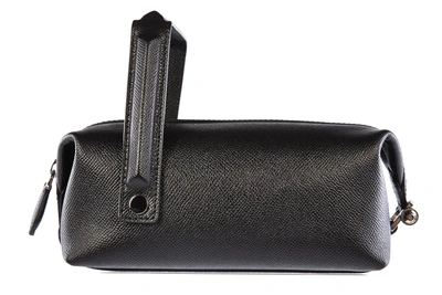 Shop Givenchy Men's Leather Travel Toiletries Beauty Case Wash Bag Lucrezia In Black