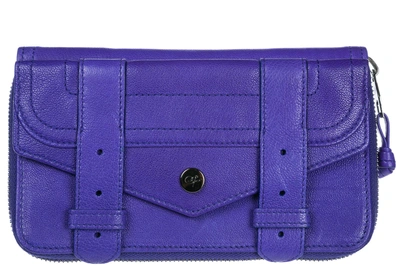 Shop Proenza Schouler Women's Wallet Coin Case Holder Purse Card Bifold In Purple