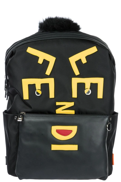 Shop Fendi Men's Rucksack Backpack Travel In Black