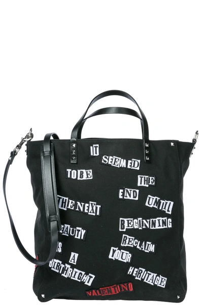 Shop Valentino Men's Bag Handbag Tracolla In Black