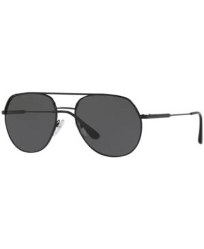 Shop Prada Sunglasses, Pr 55us In Gray/black