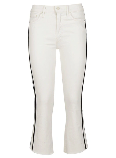 Shop Mother Whipping The Racer Jeans In Bianco