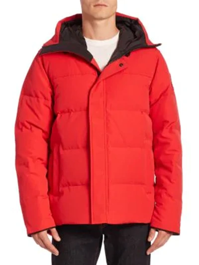 Shop Canada Goose Men's Macmillan Parka In Red