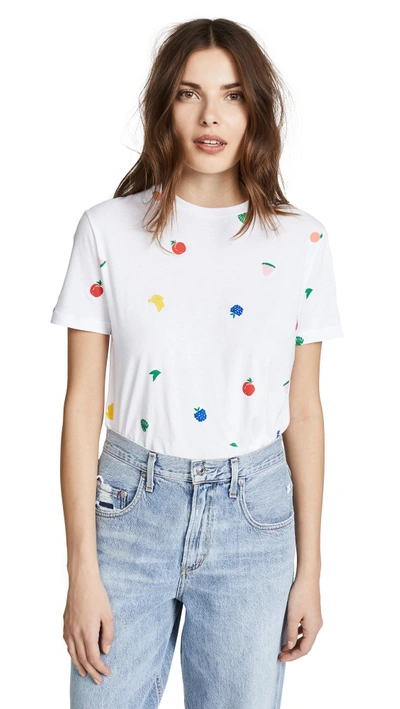 Shop Etre Cecile Fruits All Over T-shirt In White