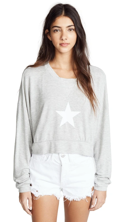 Shop Wildfox All Star Sweatshirt In Heather