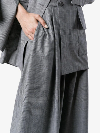 Shop Michael Lo Sordo Super Wide Leg Relaxed Pants In Grey