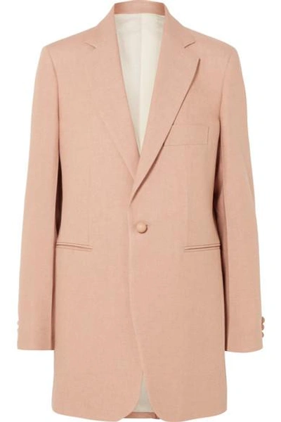 Shop Joseph Darius Oversized Canvas Blazer In Sand