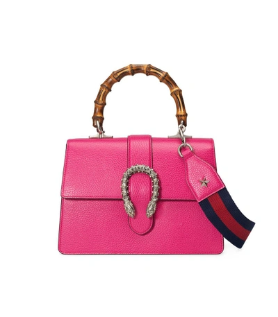 Shop Gucci Pink Dionysus Medium Top Handle Bag