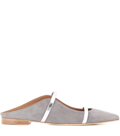 Shop Malone Souliers Maureen Suede Slippers