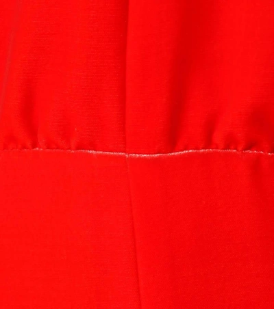 Shop Valentino Velvet Silk-blend Gown In Red