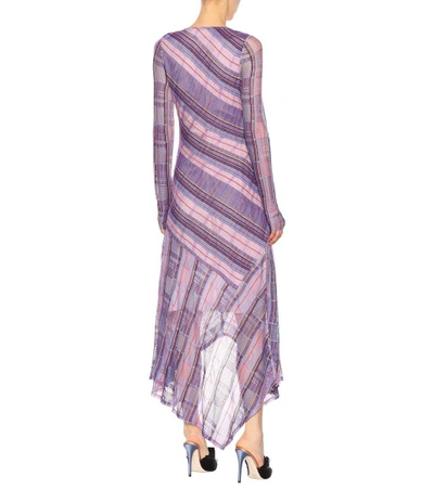 Shop Peter Pilotto Striped Dress In Purple