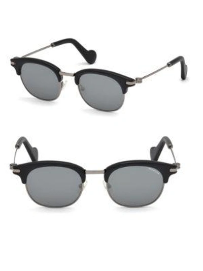 Shop Moncler Injected Sunglasses In Black