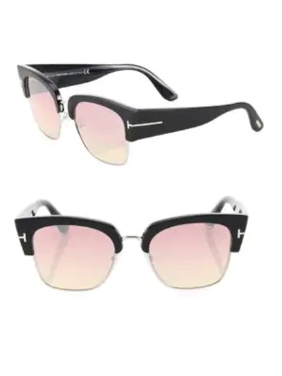 Shop Tom Ford Dakota 55mm Soft Square Sunglasses In Black Pink
