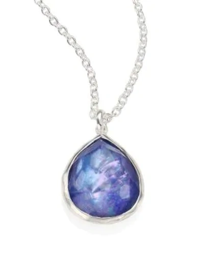 Shop Ippolita Women's Rock Candy Small Sterling Silver & Triplet Pendant Necklace In Silver Lapis