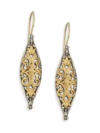 Shop Konstantino Hebe 18k Yellow Gold & Sterling Silver Drop Earrings In Gold Silver