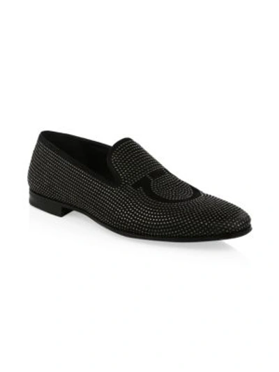 Shop Ferragamo Gancini Leather Loafers In Nero