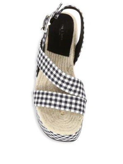 Shop Rag & Bone Megan Plaid Wedge Sandals In Multi