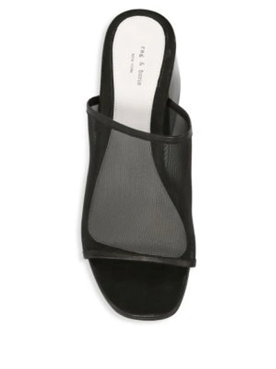 Shop Rag & Bone Emmy Mesh Sandals In Black