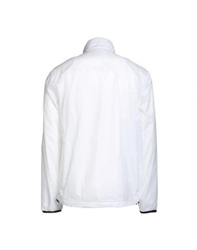 Shop Ea7 Full-length Jacket In White