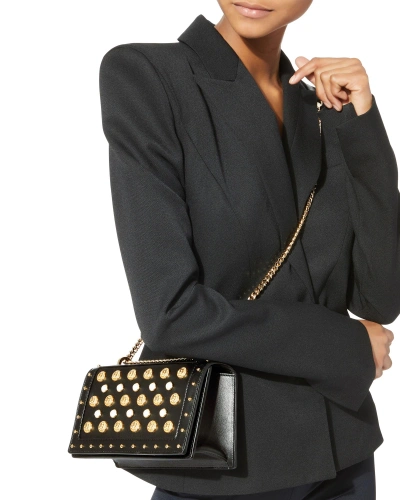 Shop Balmain Coin And Pearl Encrusted Shoulder Bag