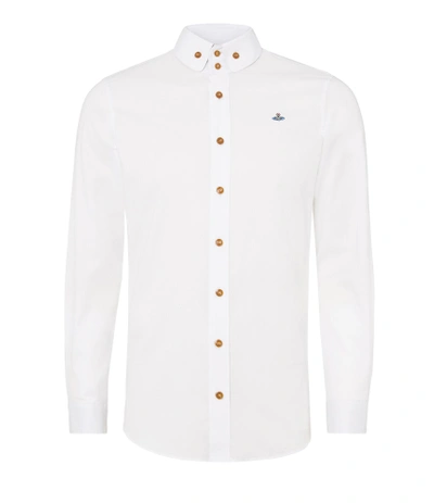 Shop Vivienne Westwood Two Button Krall Shirt White