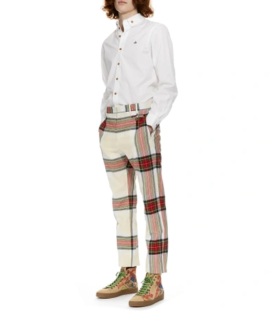 Shop Vivienne Westwood Two Button Krall Shirt White