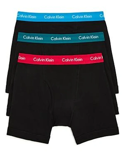 Shop Calvin Klein Classic Boxer Briefs, Pack Of 3 In Black Multi