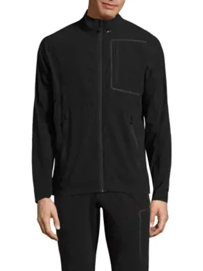 Shop J. Lindeberg Kinetic Soft Jacket Shell In Black