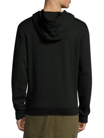 Shop Mostly Heard Rarely Seen Graphic Cotton Hooded Sweatshirt In Black