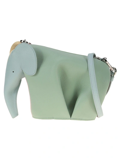 Shop Loewe Elephant Shoulder Bag In Multicolor