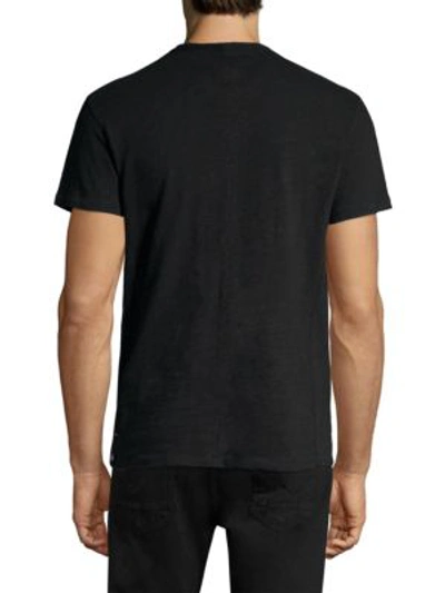 Shop Rag & Bone Classic Short Sleeve Henley In Black