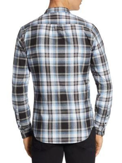 Shop The Kooples Heathered Check Button-down Shirt In Multi