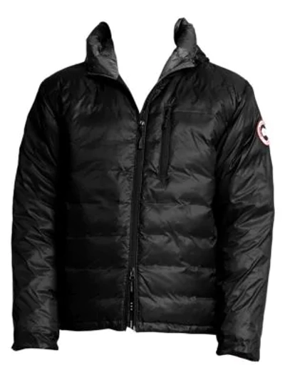 Shop Canada Goose Lodge Hooded Jacket In Red Black