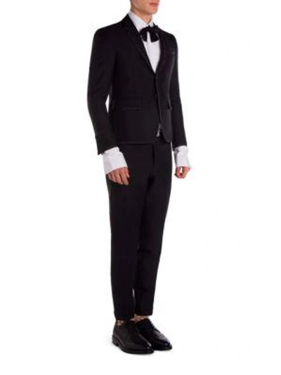 Shop Thom Browne Wool Regular Fit Tuxedo In Black