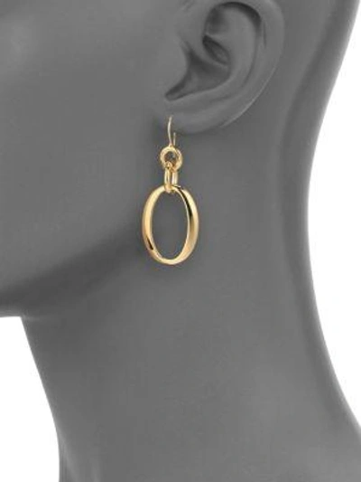 Shop Ippolita Women's Glamazon 18k Yellow Gold Oval Link Drop Earrings
