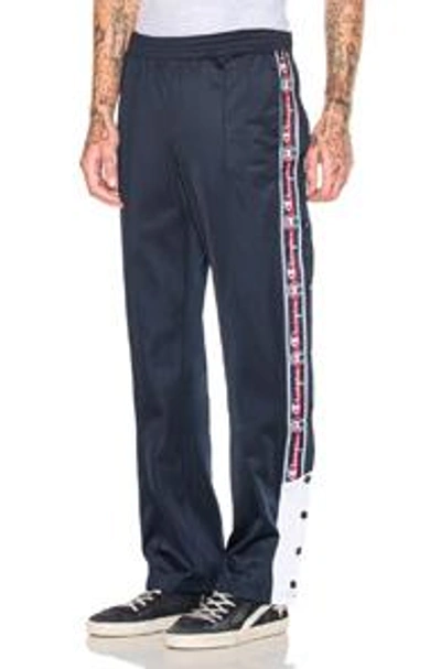 Shop Champion Reverse Weave Track Pant In Blue