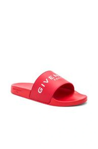 Shop Givenchy Slides In Red