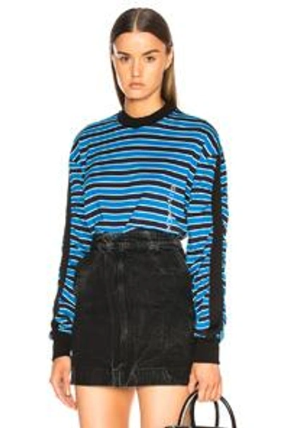 Shop Givenchy Striped Sweater In Blue,stripes