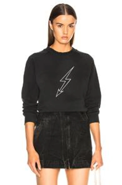 Shop Givenchy Lightning Bolt Sweatshirt In Black