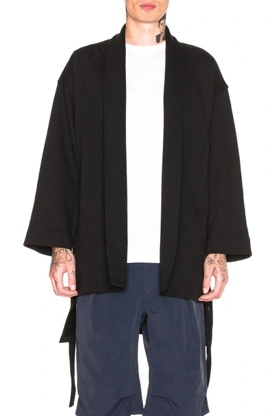 Shop Brandblack Standard Kimono In Black