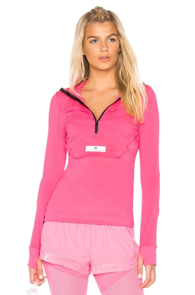 Shop Adidas By Stella Mccartney Run Hooded Top In Pink