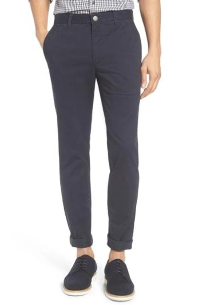 Shop Bonobos Tailored Fit Washed Stretch Cotton Chinos In Jet Blues
